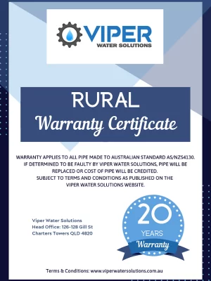 20 Year Certificate Viper Warranty