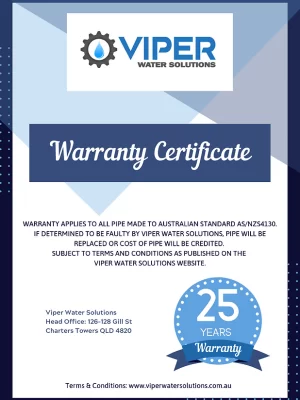 25 Year Certificate Viper Warranty